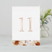 Elegant Wedding Table Number with Real Gold Foil 箔招待状 (立ち正面)