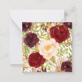 Elegant Wedding Thank You ノートカード (裏面)