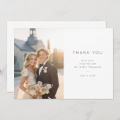 Elegant Wedding Thank You Card サンキューカード (正面/裏面)