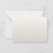 Elegant Wedding Thank You Card | 編集可能な花嫁 & ノートカード (裏面)