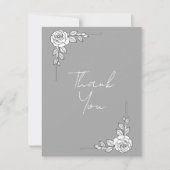 Elegant Wedding Thank You Card | Classic Script De サンキューカード (正面)