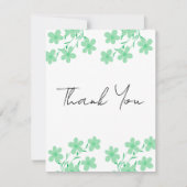 Elegant Wedding Thank You Card | Classic Script De サンキューカード (正面)