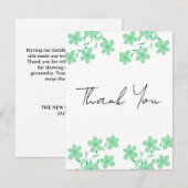 Elegant Wedding Thank You Card | Classic Script De サンキューカード (正面/裏面)