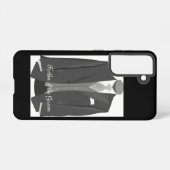 Elegant Wedding Tuxedo Suit Father of the Groom Samsung Galaxyケース (裏面横)