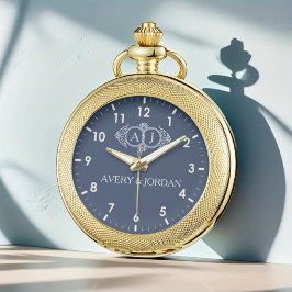 Elegant wedding typography monogram  腕時計