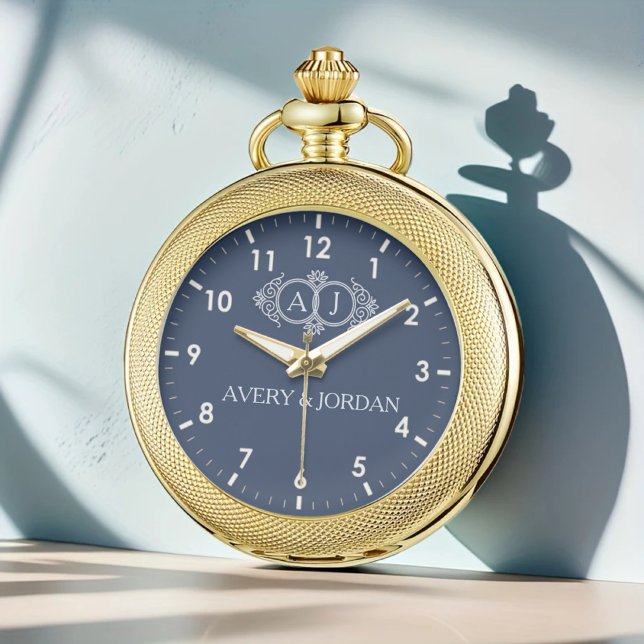 Elegant wedding typography monogram  腕時計 (クリエイターアップロード済み)