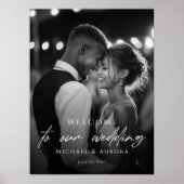 Elegant wedding welcome photo ポスター (正面)