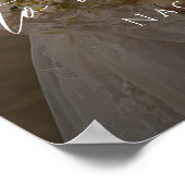 Elegant wedding welcome photo  ポスター (角)