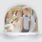 Elegant wedding with photo Newlyweds keepsake (正面)