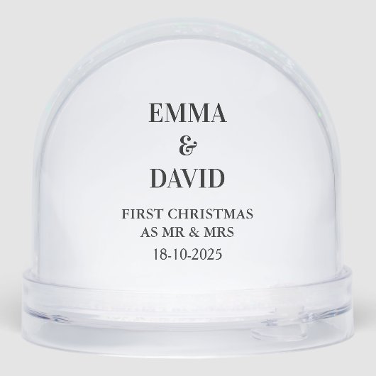 Elegant wedding with photo Newlyweds keepsake (裏面)