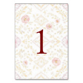 Elegant weeding table number テーブルナンバー (裏面)
