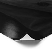 Elegant Weimaraner in Vintage Raincoat and Bonnet ポスター (コーナー)