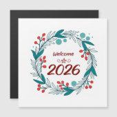 Elegant Welcome to 2026 – Festive Laurel Wreath  (正面/裏面)