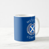 Elegant We'll Be Coming | Scotland Flag Badge Coff コーヒーマグカップ (正面右)