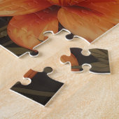 Elegant West Highland Terrier Colorful Floral ジグソーパズル (側面)