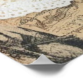 Elegant Whimsical Romantic Gothic Vintage  ポスター (角)