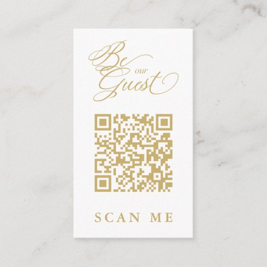 Elegant Whimsical Script Photo Qr Code Wedding エンクロージャーカード (正面)