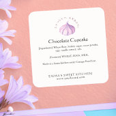 Elegant Whipped Cream Bakery Ingredient スクエアシール