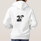 Elegant Whippet Hoodie パーカ (裏面)
