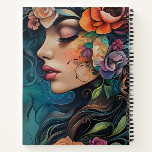 Elegant Whispers of Bloom ノートブック (裏面)