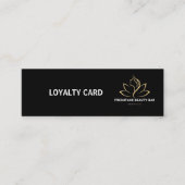 Elegant white and black beauty salon ロイヤリティカード (正面)