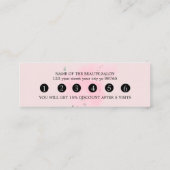 Elegant white and black beauty salon ロイヤリティカード (裏面)