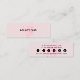 Elegant white and black beauty salon ロイヤリティカード