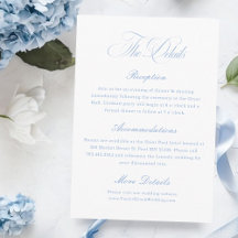 Elegant White and Dusty Blue Wedding Details