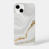 Elegant White And Gold Marble iPhoneケース (裏面)