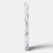 Elegant White and Grey Marble phone case - Modern  Case-Mate iPhoneケース (裏面 / 左)