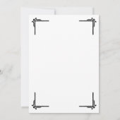 Elegant White Black College Graduation  案内状 (裏面)