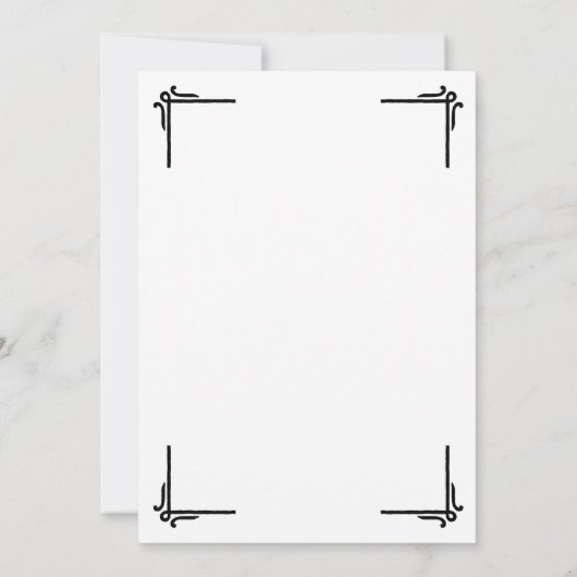 Elegant White Black College Graduation  案内状 (裏面)