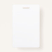 Elegant White Black Harlequin Geometric Rhombuses バッジ (裏面)