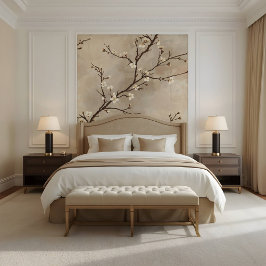 Elegant White Blossom Minimal Branch 壁紙