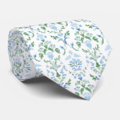 Elegant white blue green neck tie ネクタイ (ロール)