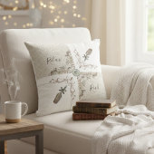 Elegant White Bookish Quill Home Décor Reading クッション