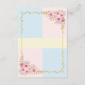 Elegant White Bunny Baby Shower with a Modern Twis エンクロージャーカード (裏面)