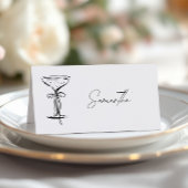 Elegant White Champagne  プレイスカード