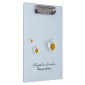 Elegant white daisies blue クリップボード (右)