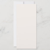 Elegant White Floral Ivory Gold Border Menu (裏面)