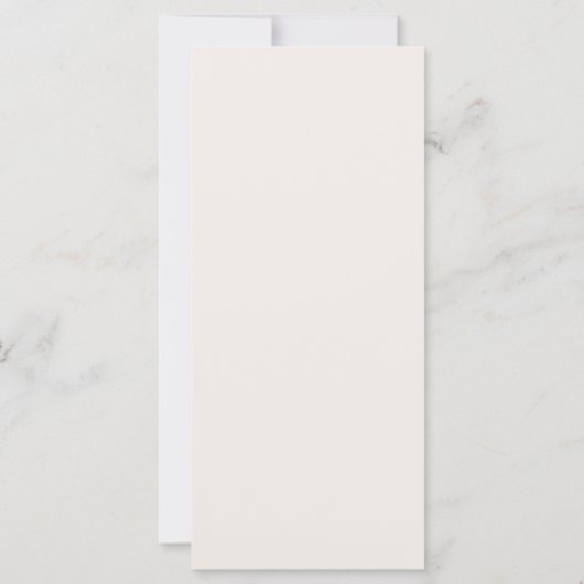 Elegant White Floral Ivory Gold Border Menu (裏面)