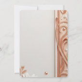 Elegant White Floral Rose Gold Frame (裏面)