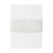 Elegant White Floral Wedding Monogram 招待状ベリーバンド (裏面例)