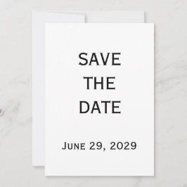 Elegant White Gay Wedding Save The Date Card 招待状