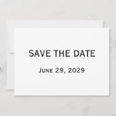 Elegant White Gay Wedding Save The Date Cards 招待状 (正面)