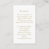 Elegant White & Gold Art Deco Enclosure card エンクロージャーカード (正面)