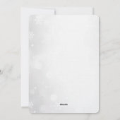 Elegant White & Gold Christmas Party Invitation 招待状 (裏面)