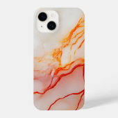 Elegant White & Gold Marble Pattern iPhoneケース (裏面)