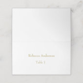 Elegant White & Gold Place card プレイスカード (外部開封)