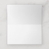 Elegant White & Gold Place card プレイスカード (内部開封)